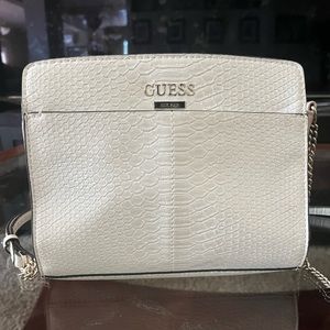 Faux White Snakeskin Crossbody Guess Purse